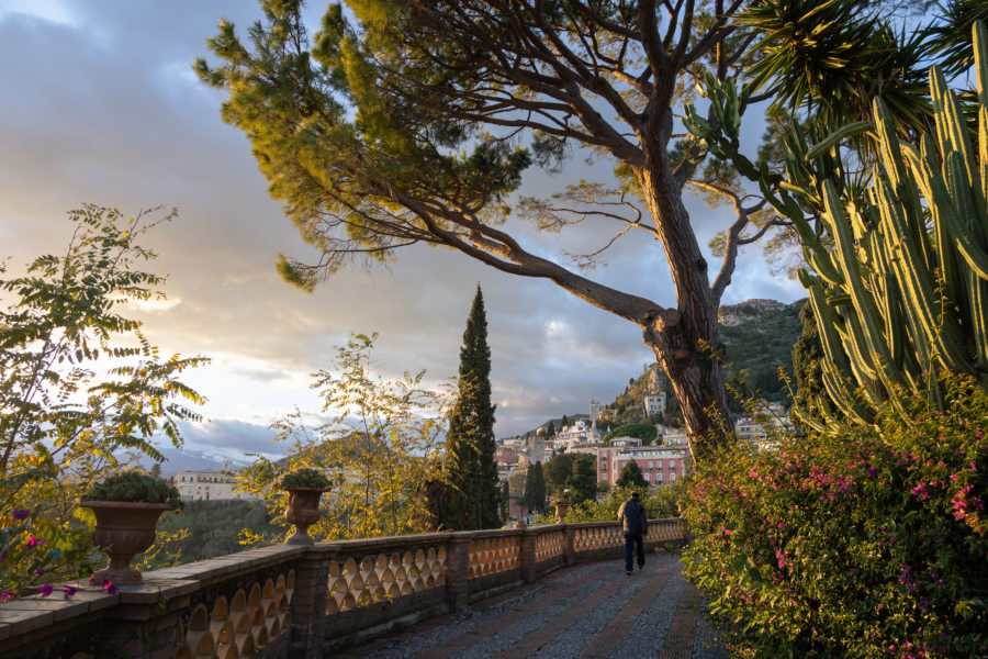 Jardin de Taormina l'hiver, Villa comunale