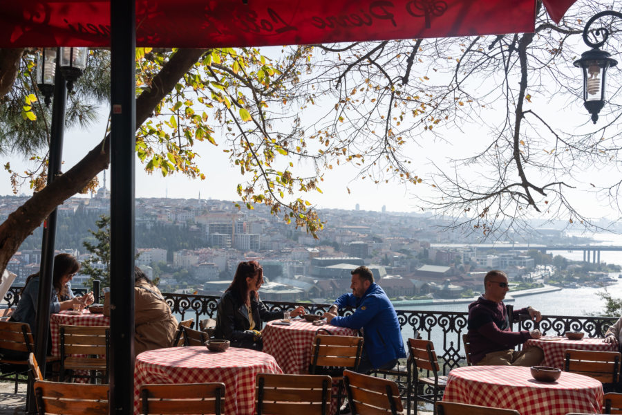 Café sur la colline de Pierre Loti à Istanbul