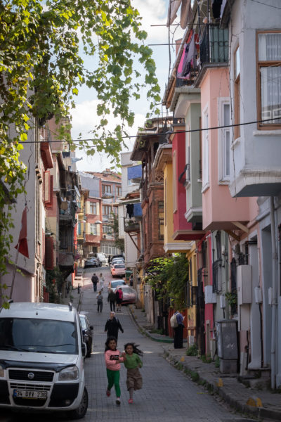 Fener, Balat, belle rue à Istanbul