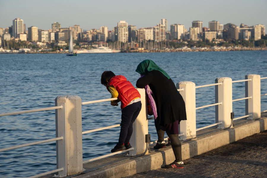 Promenade au bord du Bosphore à Kadiköy, Istanbul