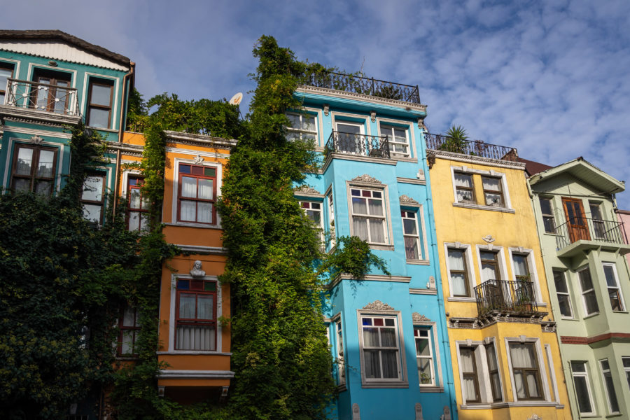 Maisons colorées à Balat, Istanbul