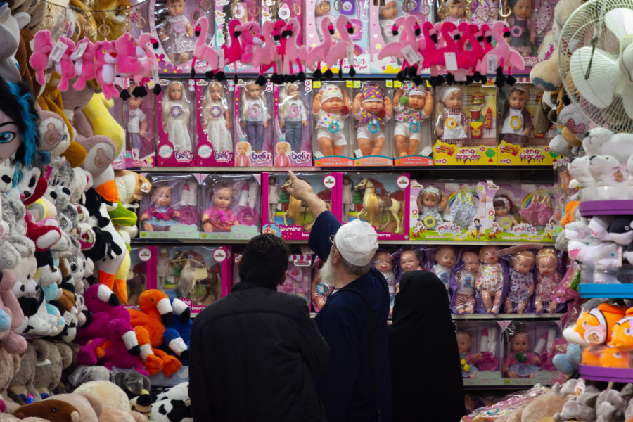 Vendeur de jouets au bazar d'Istanbul