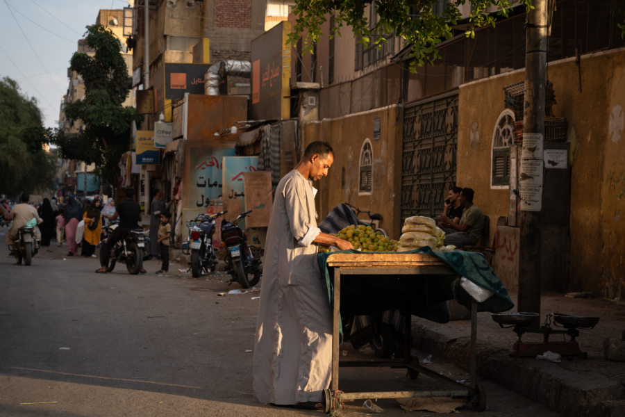 Rive est de la ville d'Assouan en Egypte