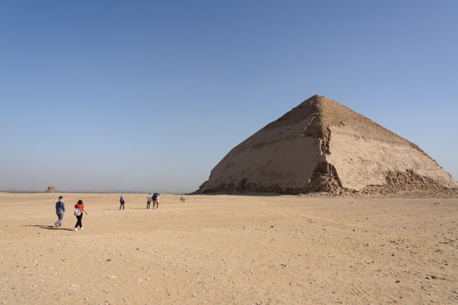 Pyramide blanche rhomboïdale de Dahchour en Egypte