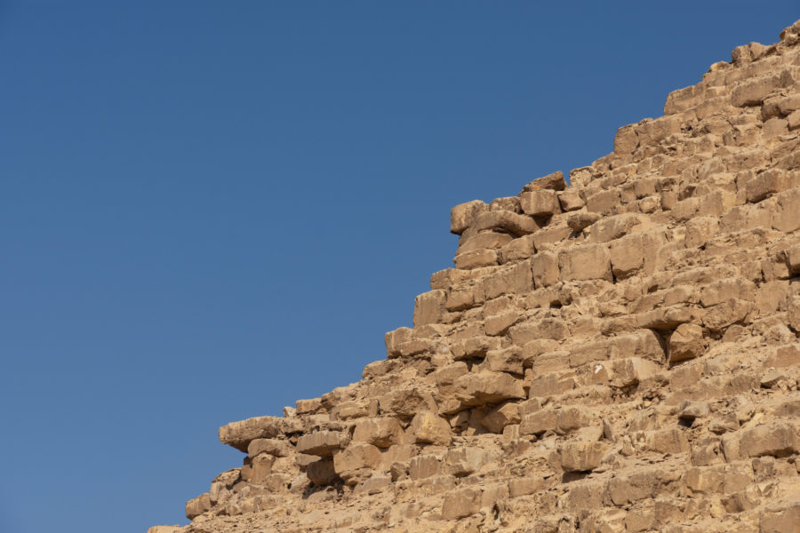 Zoom sur les pierres des pyramides de Gizeh