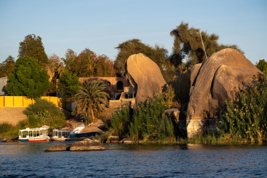 Rochers de l'île Elephantine, tour sur le Nil à Assouan