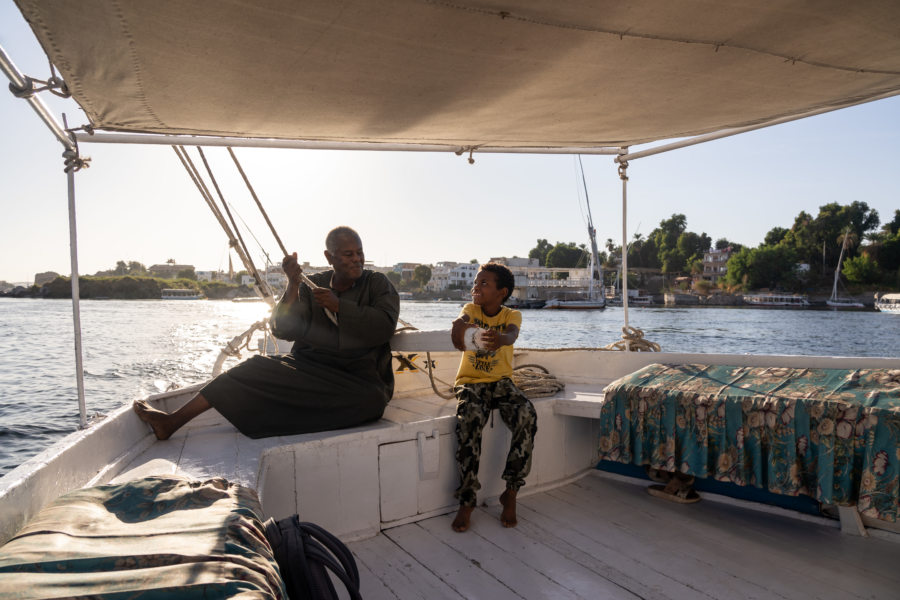 Croisière en felouque sur le Nil à Assouan, Egypte