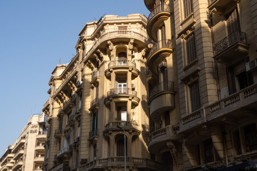 Beaux immeubles du Caire downtown, Egypte