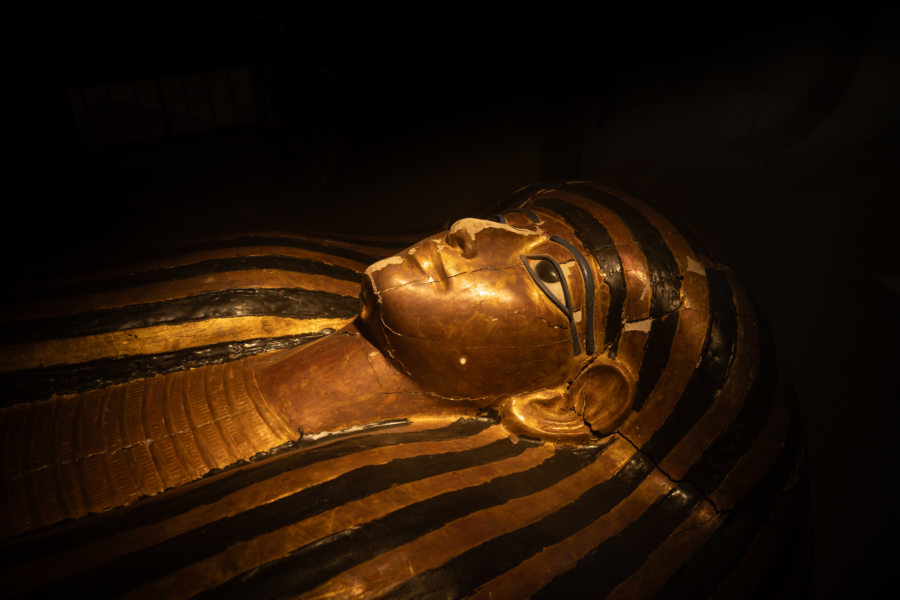 Sarcophage de pharaon, musée égyptien du Caire