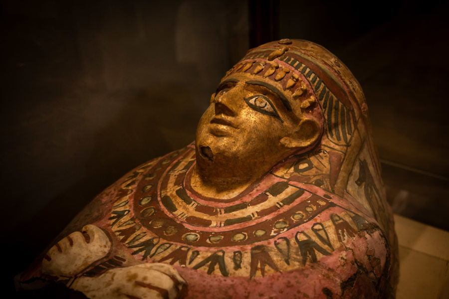 Sarcophage au musée égyptien du Caire