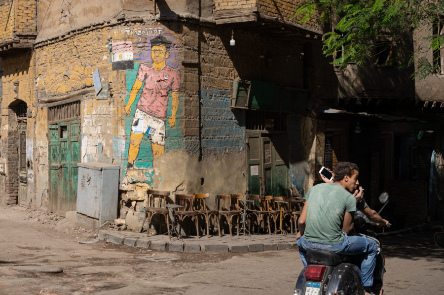 Scooter et Trézéguet dans le quartier du Caire islamique