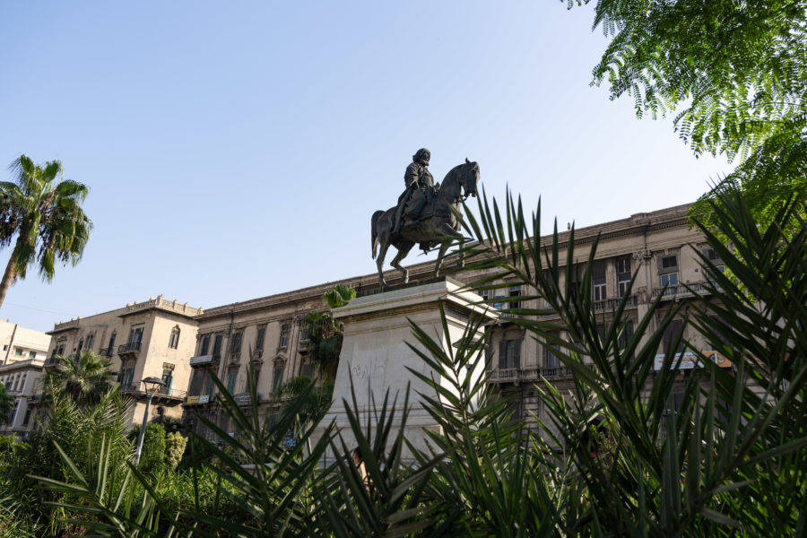 Statue d'Ali Pacha à Alexandrie, Egypte