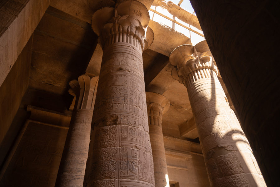 Visite du temple d'Isis, Philae, en Egypte