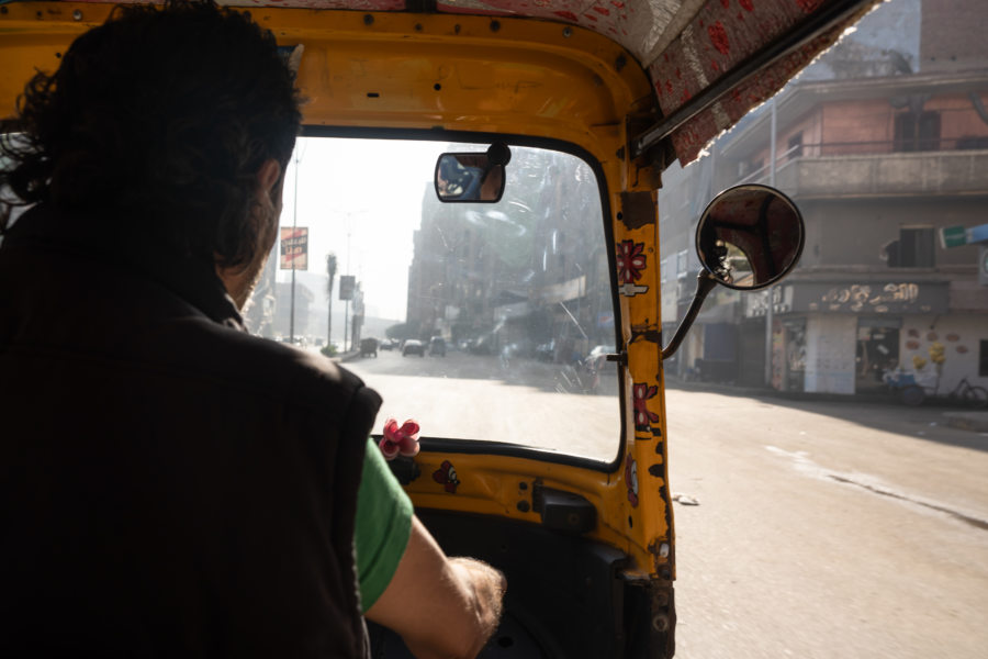 Tuktuk à Gizeh en Egypte