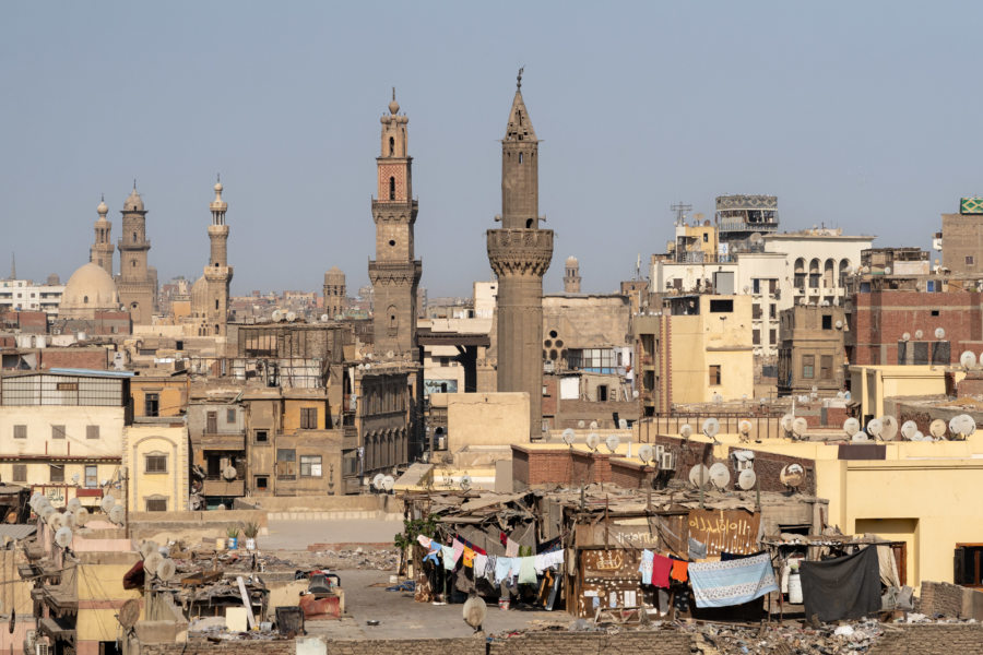 Vue sur le vieux caire depuis Bab Zuweila