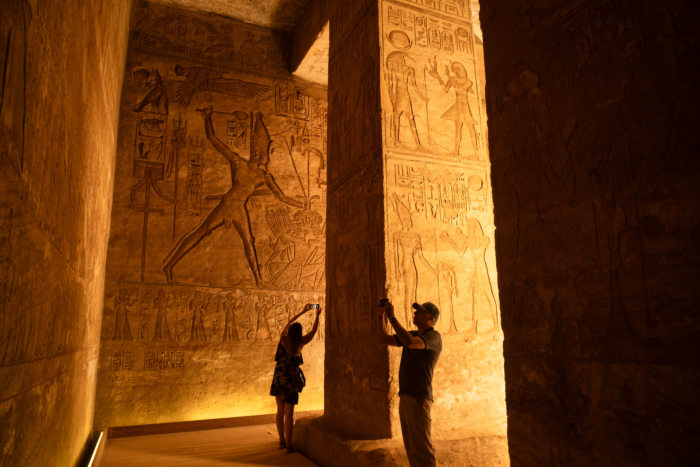 Visite du temple de Ramses II à Abou Simbel, Egypte