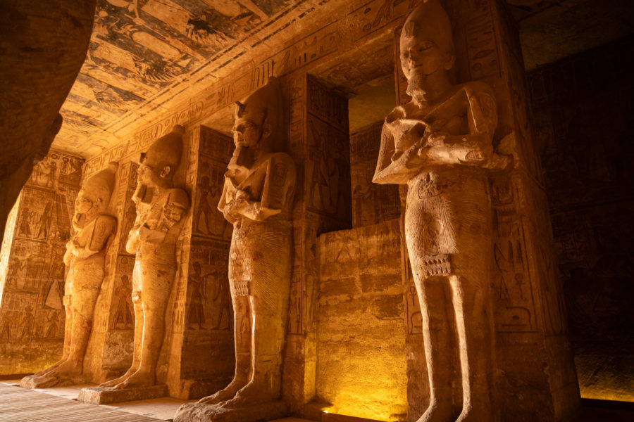 Visite du temple de Ramses II à Abou Simbel, Egypte