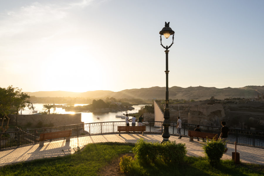 Visite des Jardins de Feryal à Assouan au coucher du soleil