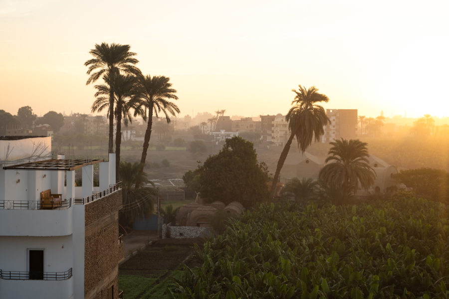 Coucher de soleil à Louxor