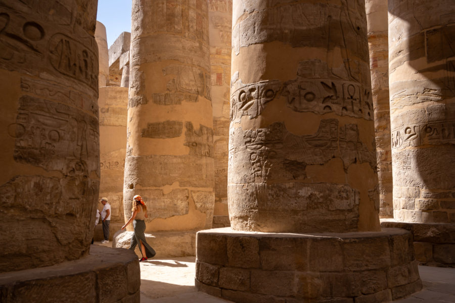 Salle hypostyle au temple de Karnak, Louxor