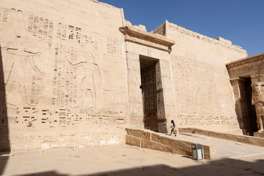 Temple de Medinet Habou à Louxor, Egypte