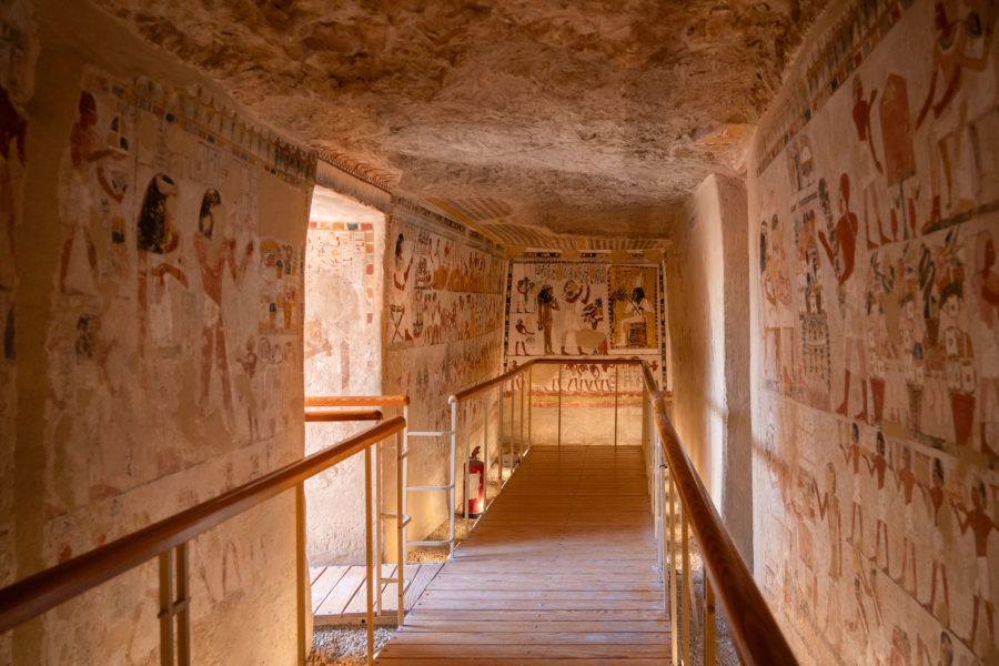 Tombeau de Menna dans la vallée des nobles à Louxor, Egypte