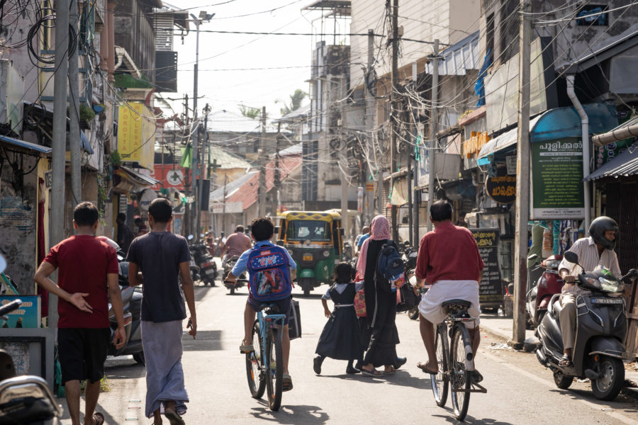 Rue de Mattancherry à Cochin