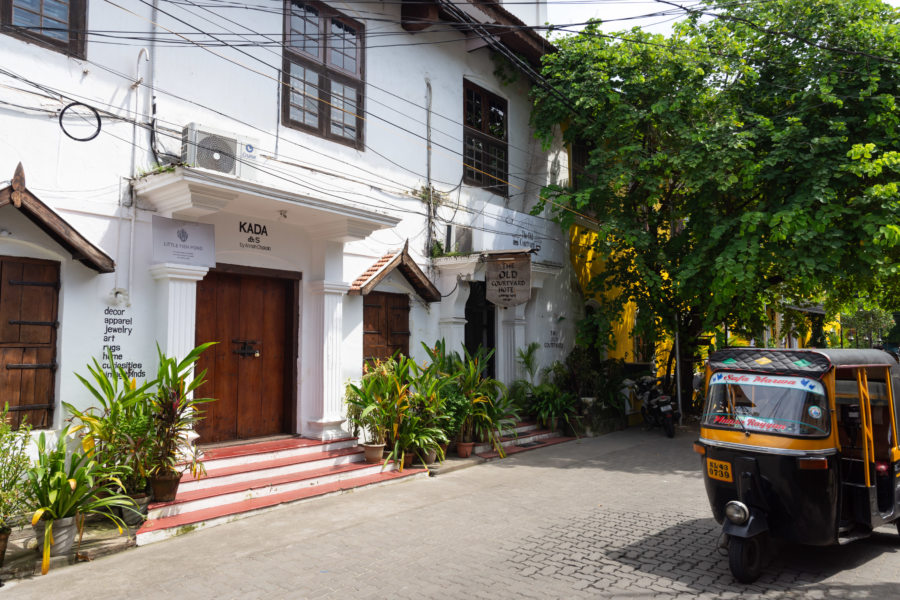 Princess street, belle rue de Fort Cochin en Inde