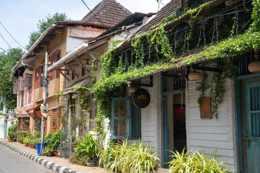 Jolie rue de Fort Cochin au Kerala