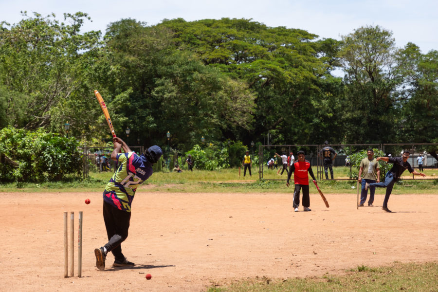 Joueurs de cricket à Cochin, Kerala