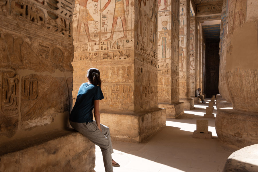 Visite du temple de Medinet Habou à Louxor