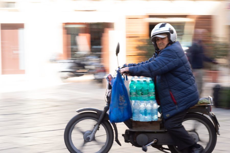 Scooter à Bari, Pouilles