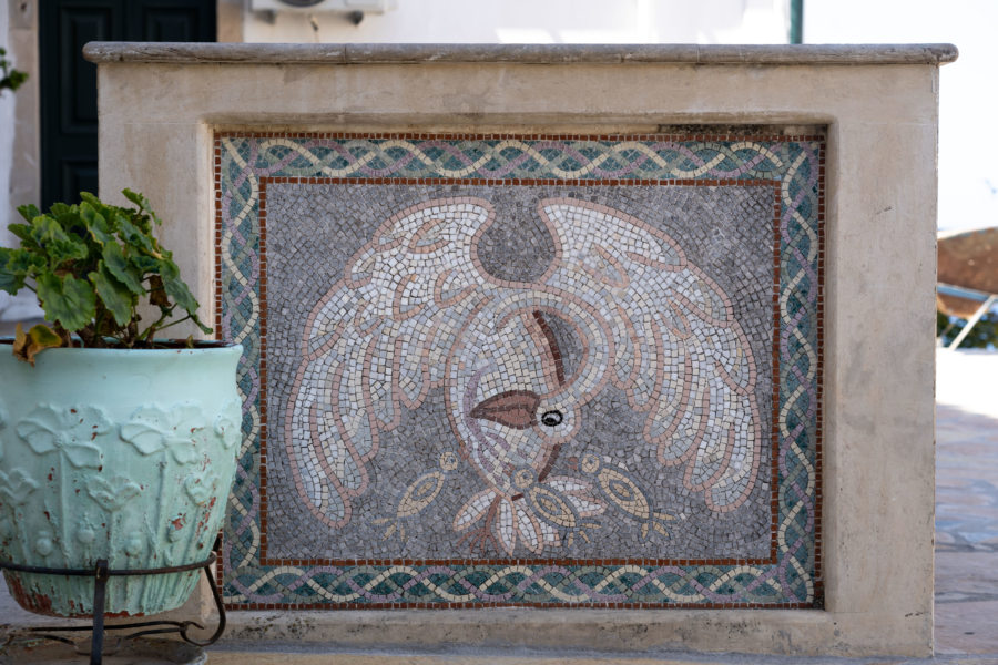 Mosaïques dans le monastère de Paleokastritsa