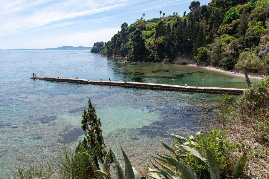 Plage du jardin Mon Repos à Corfou