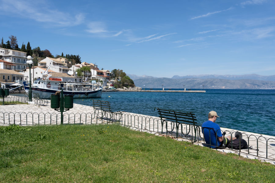 Village de Kassiopi sur l'île de Corfou en Grèce