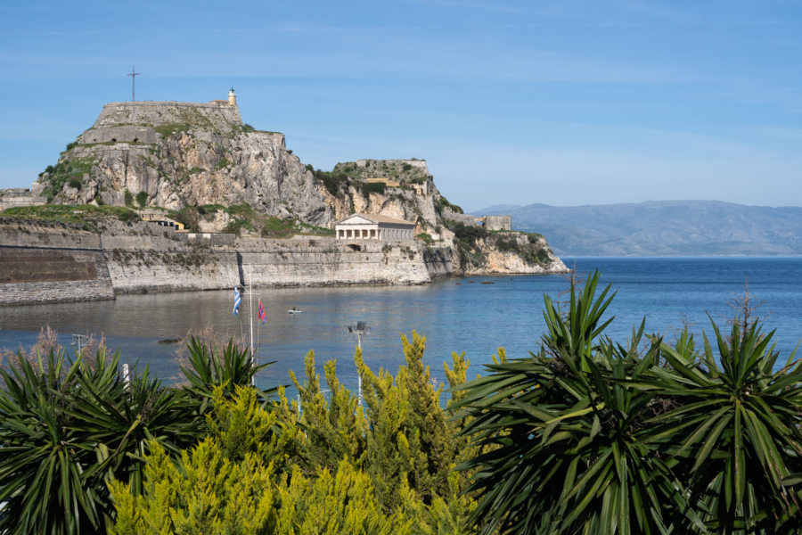 Ville de Corfou en Grèce