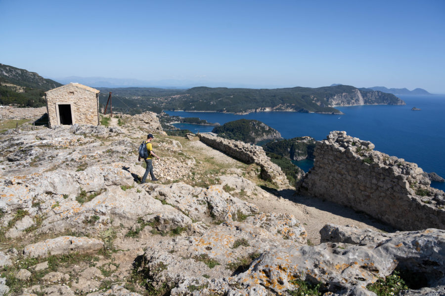 Visite d'Angelokastro, voyage à Corfou