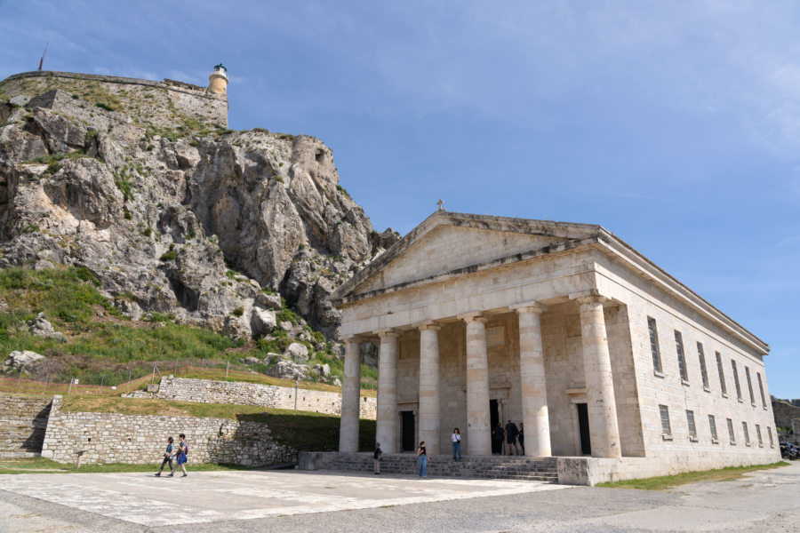 Eglise temple au fort de Corfou