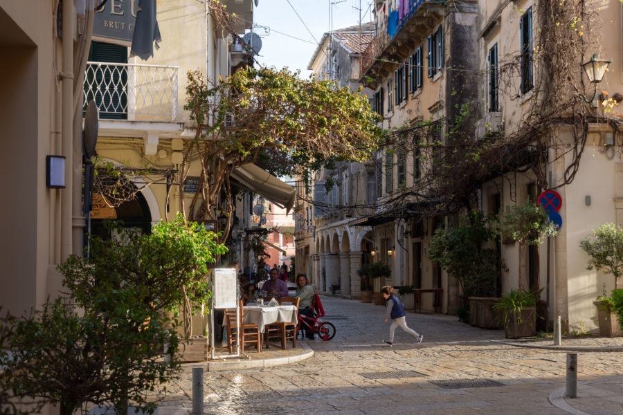 Voyage dans la ville de Corfou en Grèce