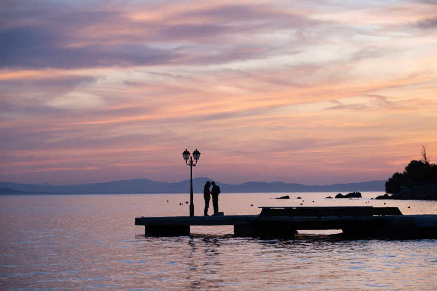 Coucher de soleil à Chorto, Voyage dans le Pélion