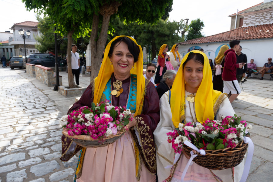 Fête traditionnelle à Trikeri, Grèce