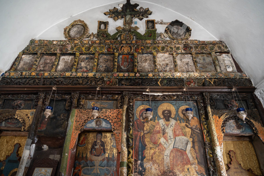 Intérieur du monastère de Chrysopigi à Sifnos