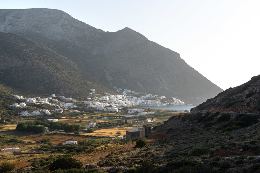 Paysage de Kamares à Sifnos, Grèce