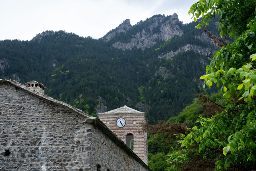 Monastère Agios Dionysos sur le Mont Olympe en Grèce