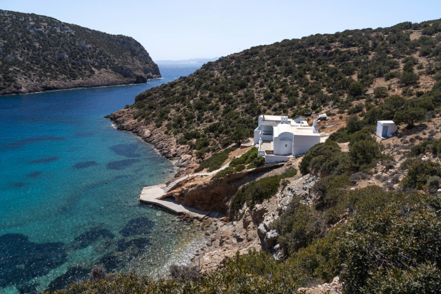 Monastère de Fikiada sur l'île de Sifnos en Grèce