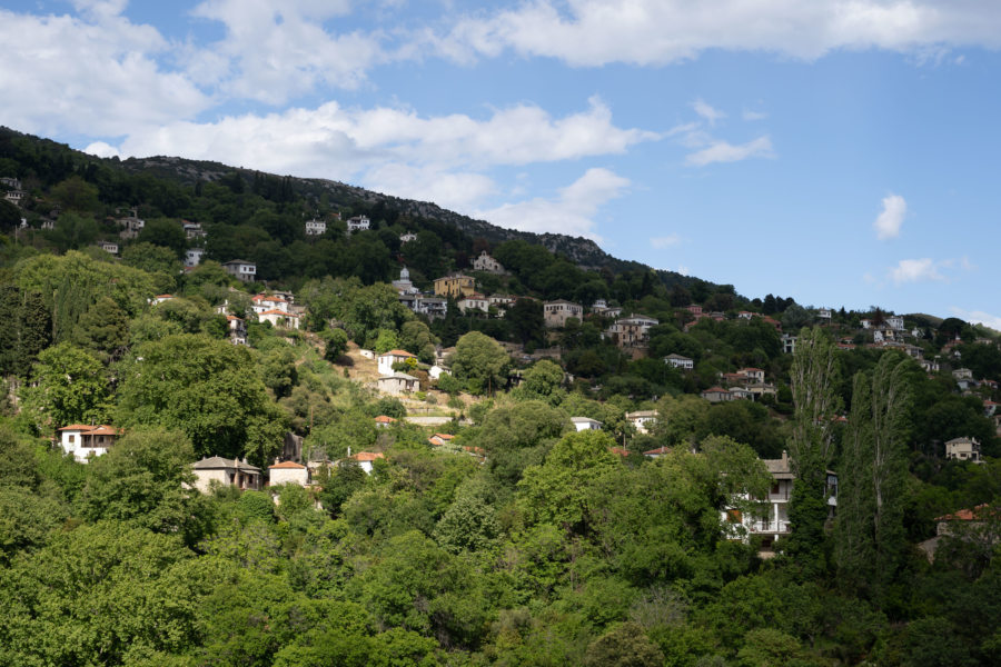 Paysages du Pélion, collines près de Milies