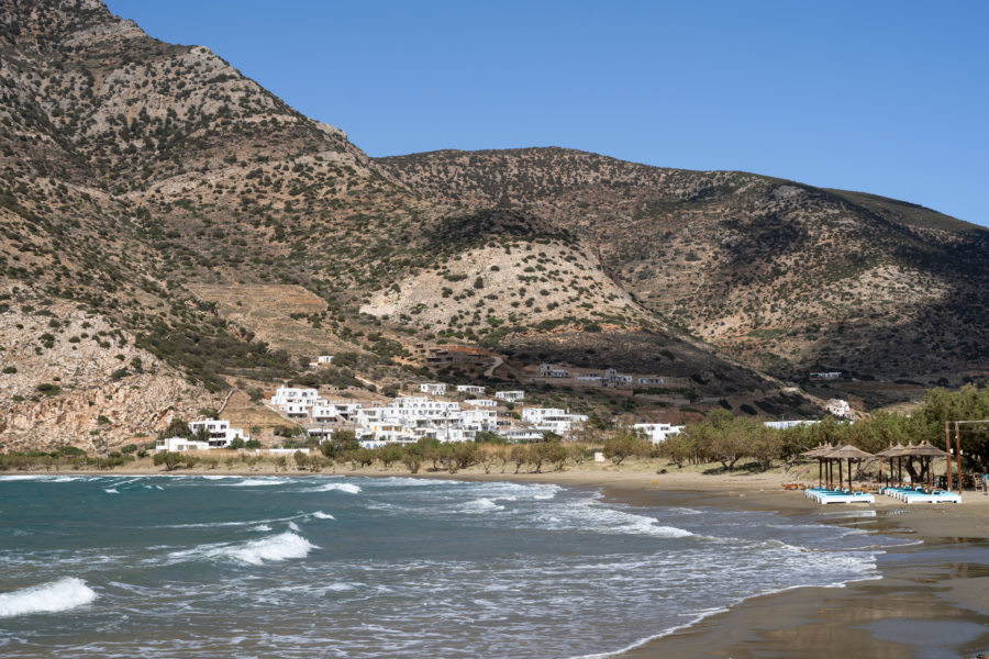 Voyage sur l'île de Sifnos : plage de Kamares