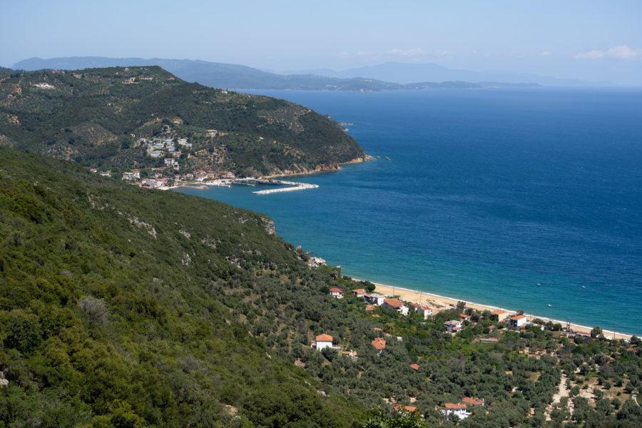 Plages de Mikro et Platanias dans le Pélion en Grèce