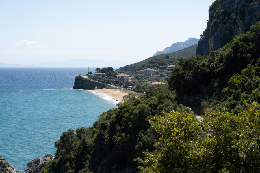 Randonnée entre Mikro et Platanias, plages du Pélion