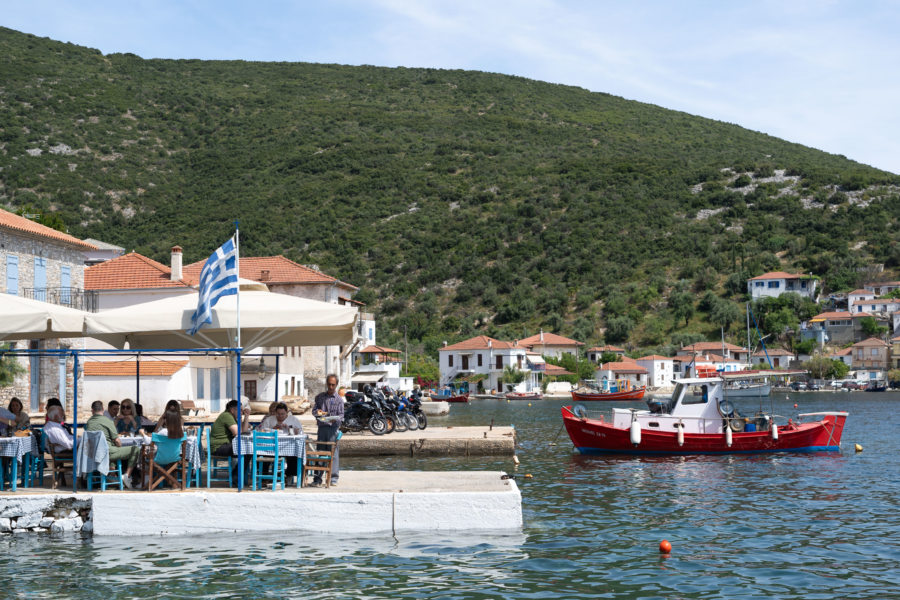 Village d'Agia Kyriaki en bord de mer dans le Pélion